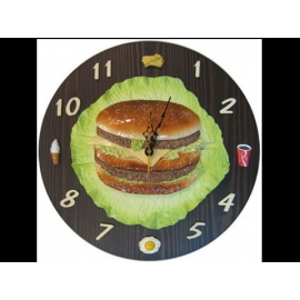 大麥克漢堡時鐘 y12693 時鐘.溫度計.鏡子 溫度計.壁掛鐘
